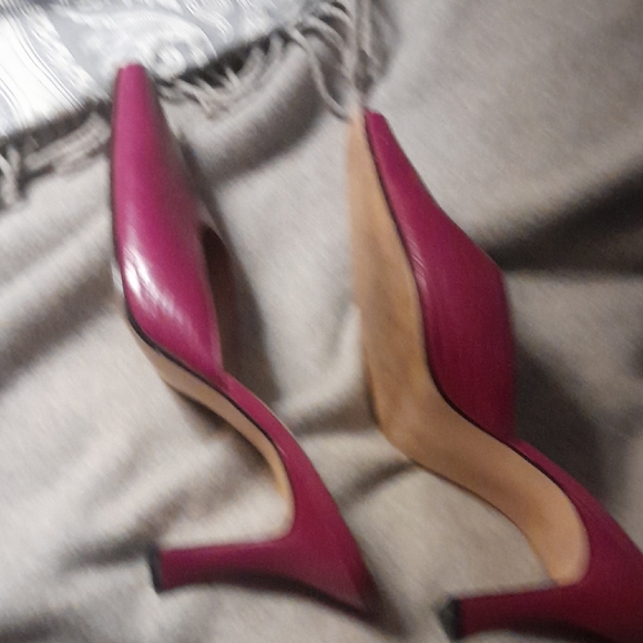 Women's Hot Pink Mules - Picture 6 of 7